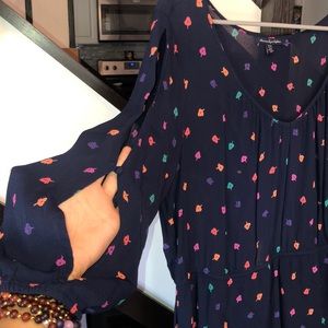 American Eagle Autumn Leaves Fall Dress